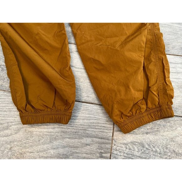 Good American Essential Cargo Pants Jogger size 1 Small Nylon Brown Shine - Picture 8 of 12